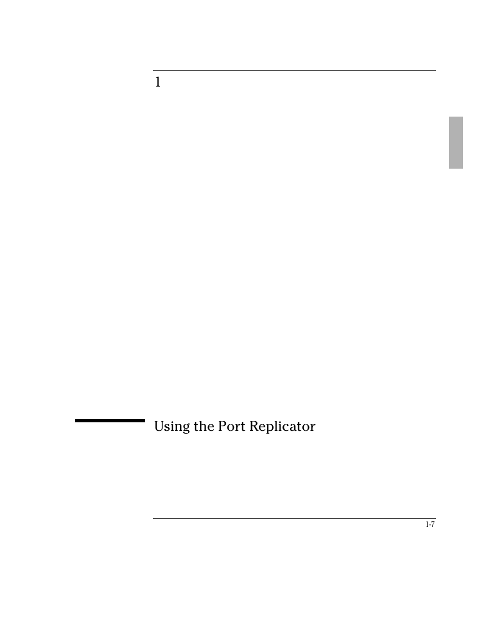 1using the port replicator | HP OmniBook 3000 Notebook PC User Manual | Page 7 / 34