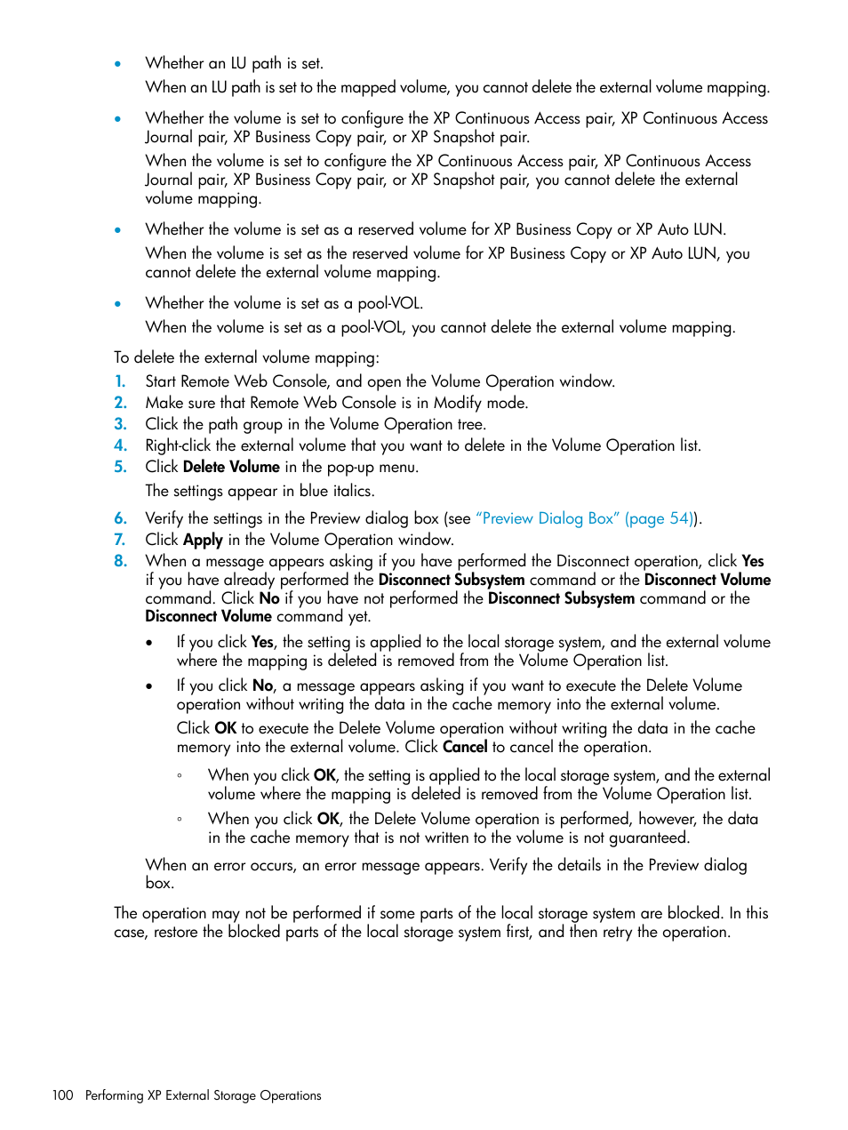 HP XP External Storage Software User Manual | Page 100 / 170