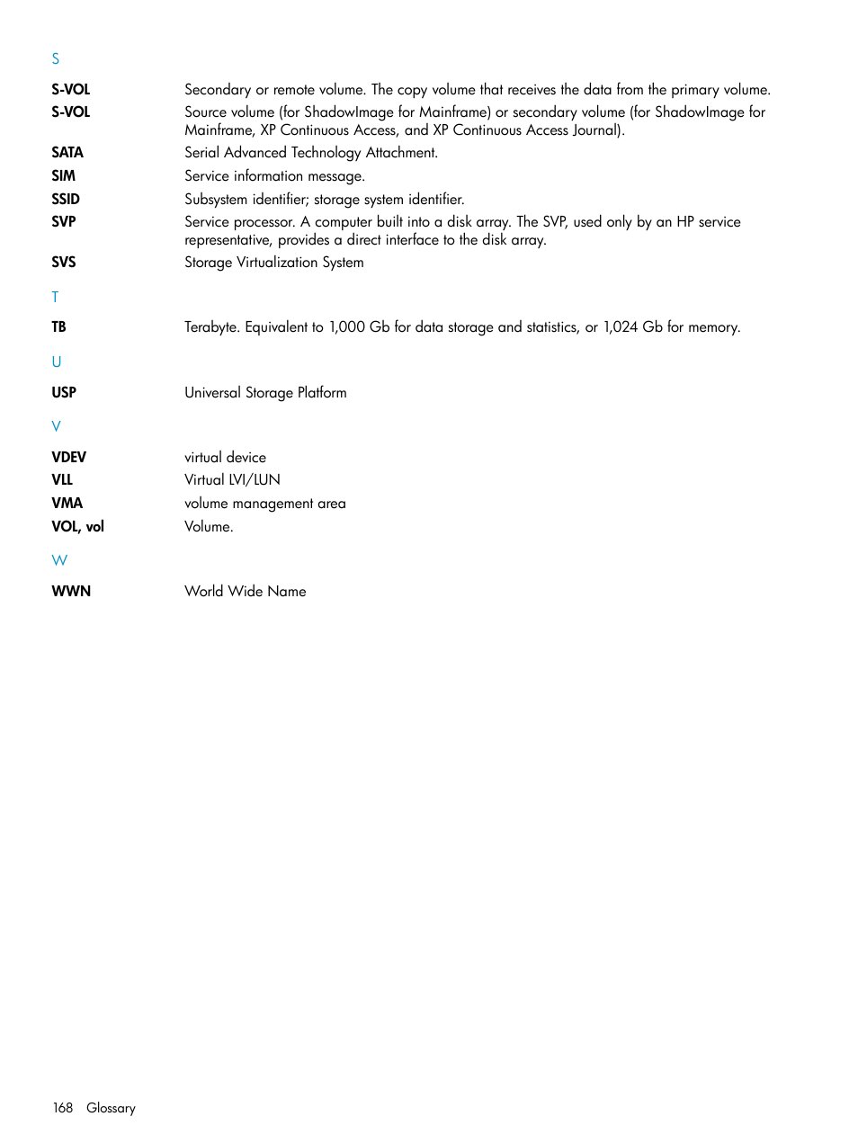 HP XP External Storage Software User Manual | Page 168 / 170