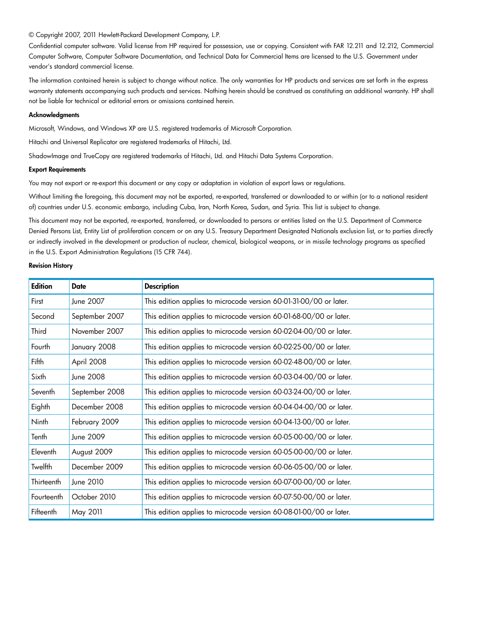 HP XP External Storage Software User Manual | Page 2 / 170