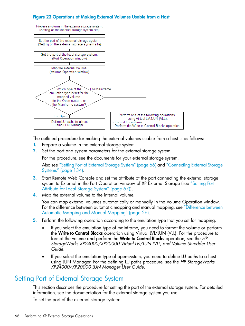 Setting port of external storage system | HP XP External Storage Software User Manual | Page 66 / 170