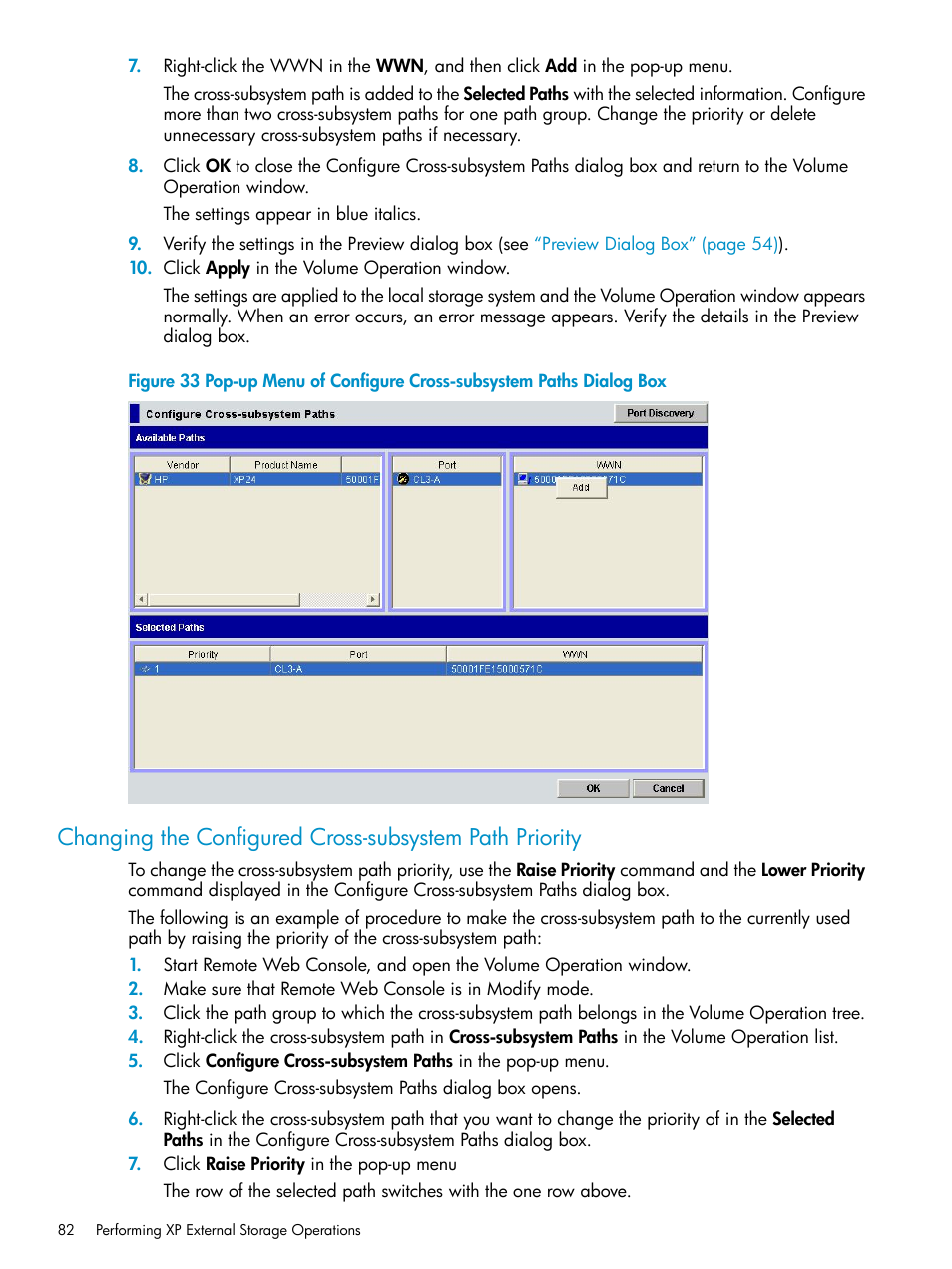 HP XP External Storage Software User Manual | Page 82 / 170