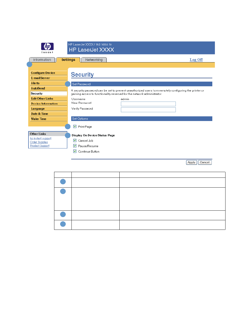 Security | HP LaserJet 9050 Printer series User Manual | Page 37 / 54