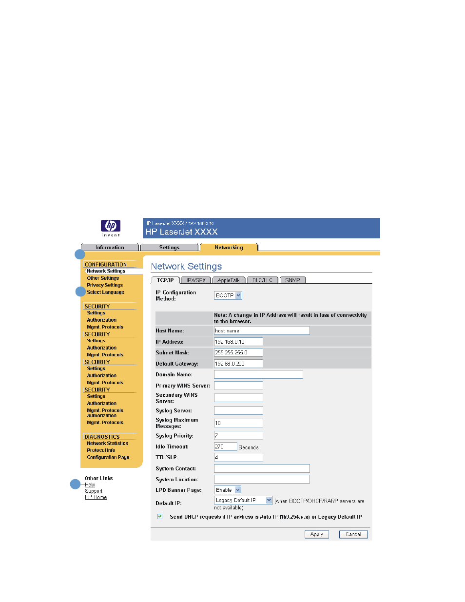 Overview, Managing network operation from the, Managing network operation from | HP LaserJet 9050 Printer series User Manual | Page 45 / 54