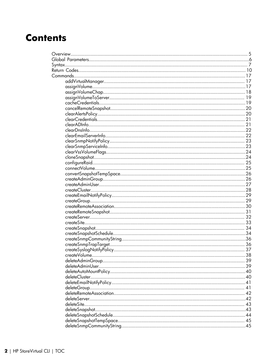 HP LeftHand P4000 SAN Solutions User Manual | Page 2 / 102