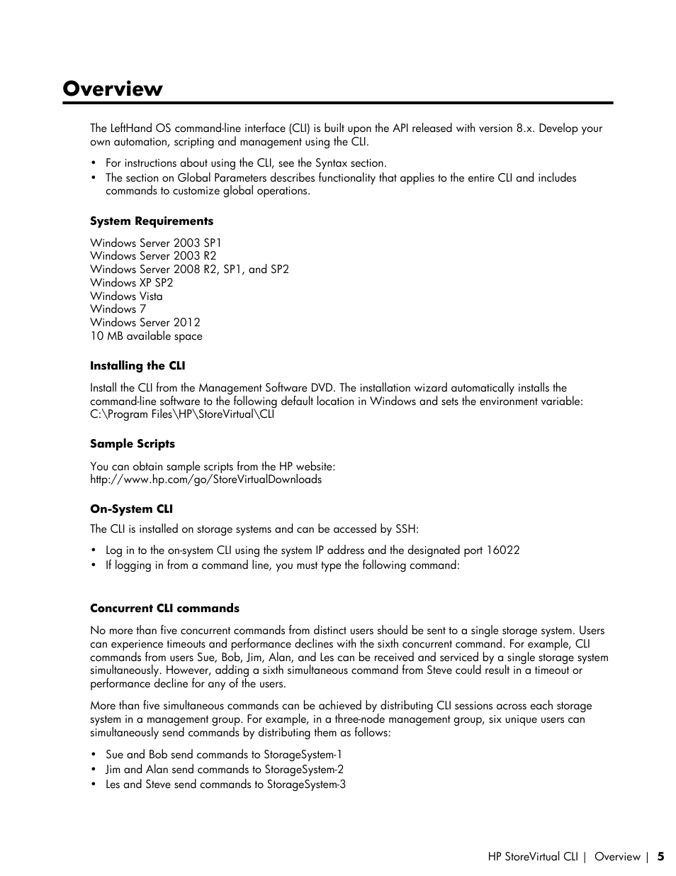 Overview | HP LeftHand P4000 SAN Solutions User Manual | Page 5 / 102
