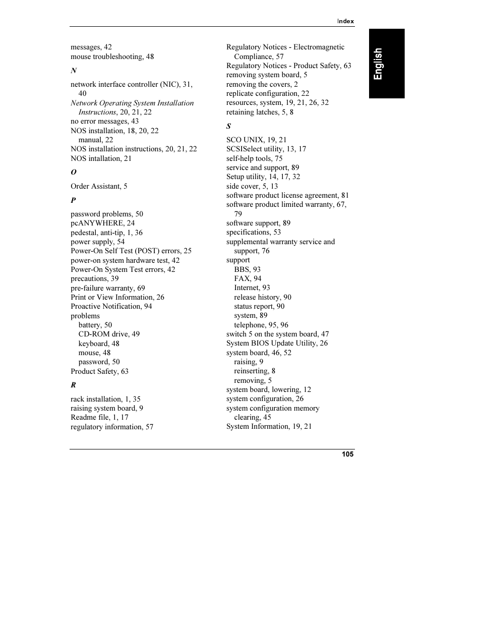 HP Netserver L Server series User Manual | Page 111 / 112