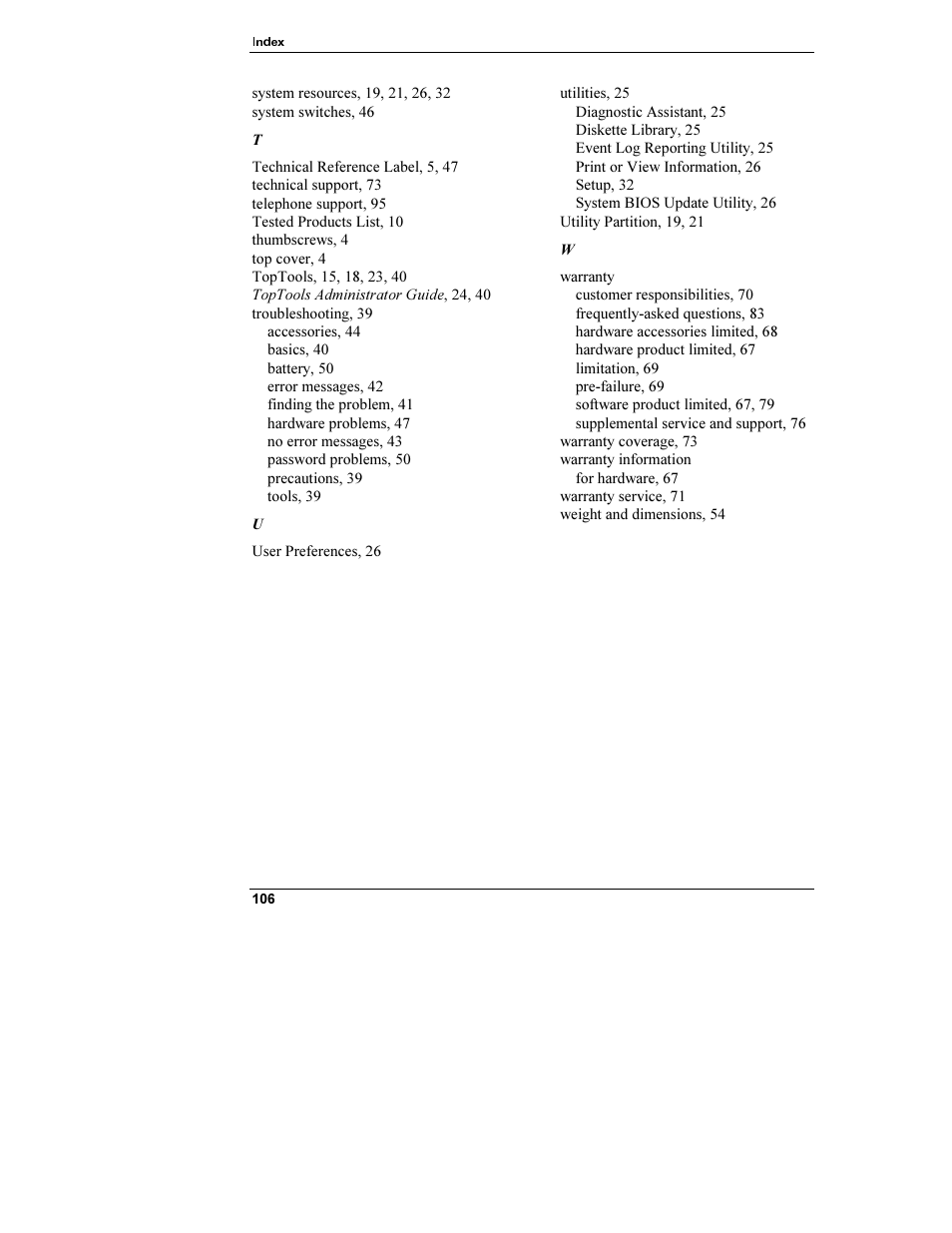 HP Netserver L Server series User Manual | Page 112 / 112