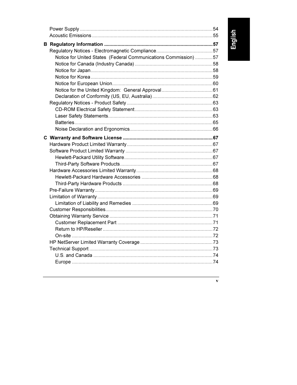 HP Netserver L Server series User Manual | Page 5 / 112