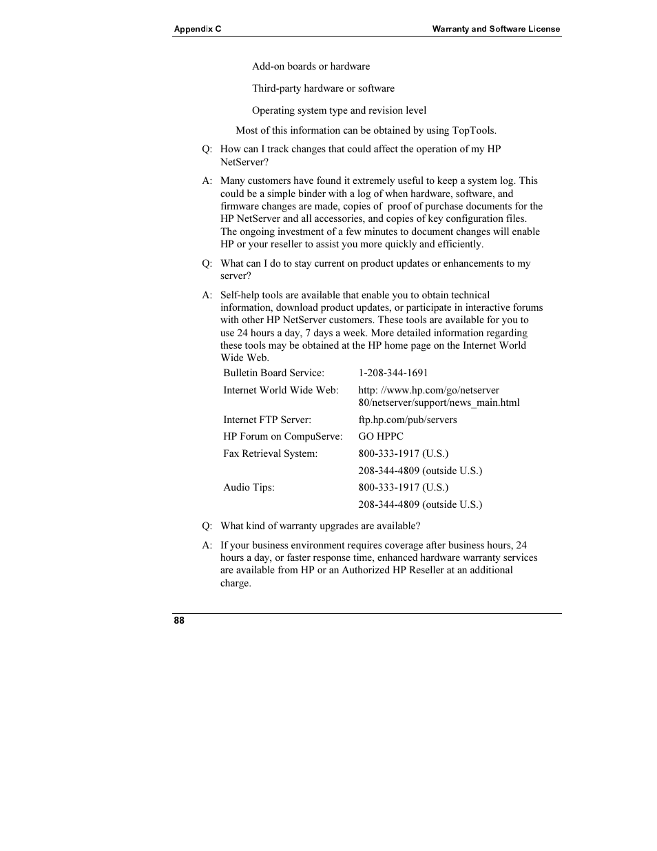 HP Netserver L Server series User Manual | Page 94 / 112