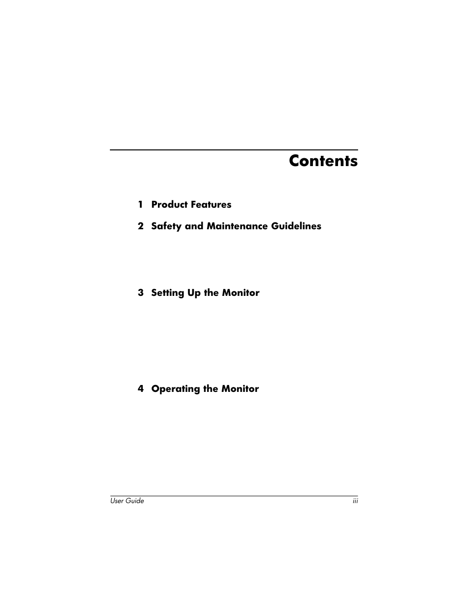 HP L1940T 19-inch LCD Monitor User Manual | Page 3 / 58