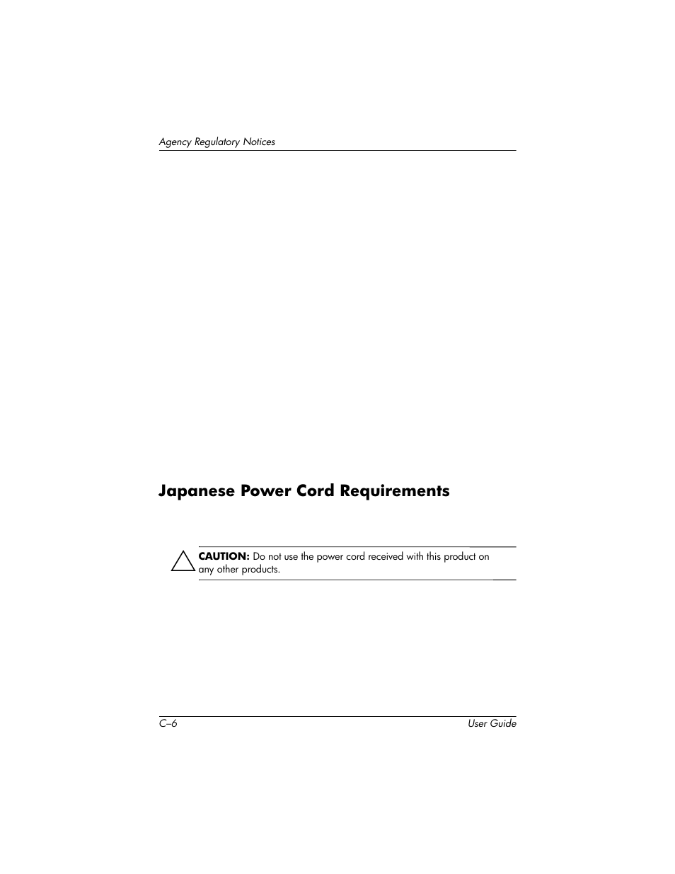 Japanese power cord requirements | HP L1940T 19-inch LCD Monitor User Manual | Page 56 / 58