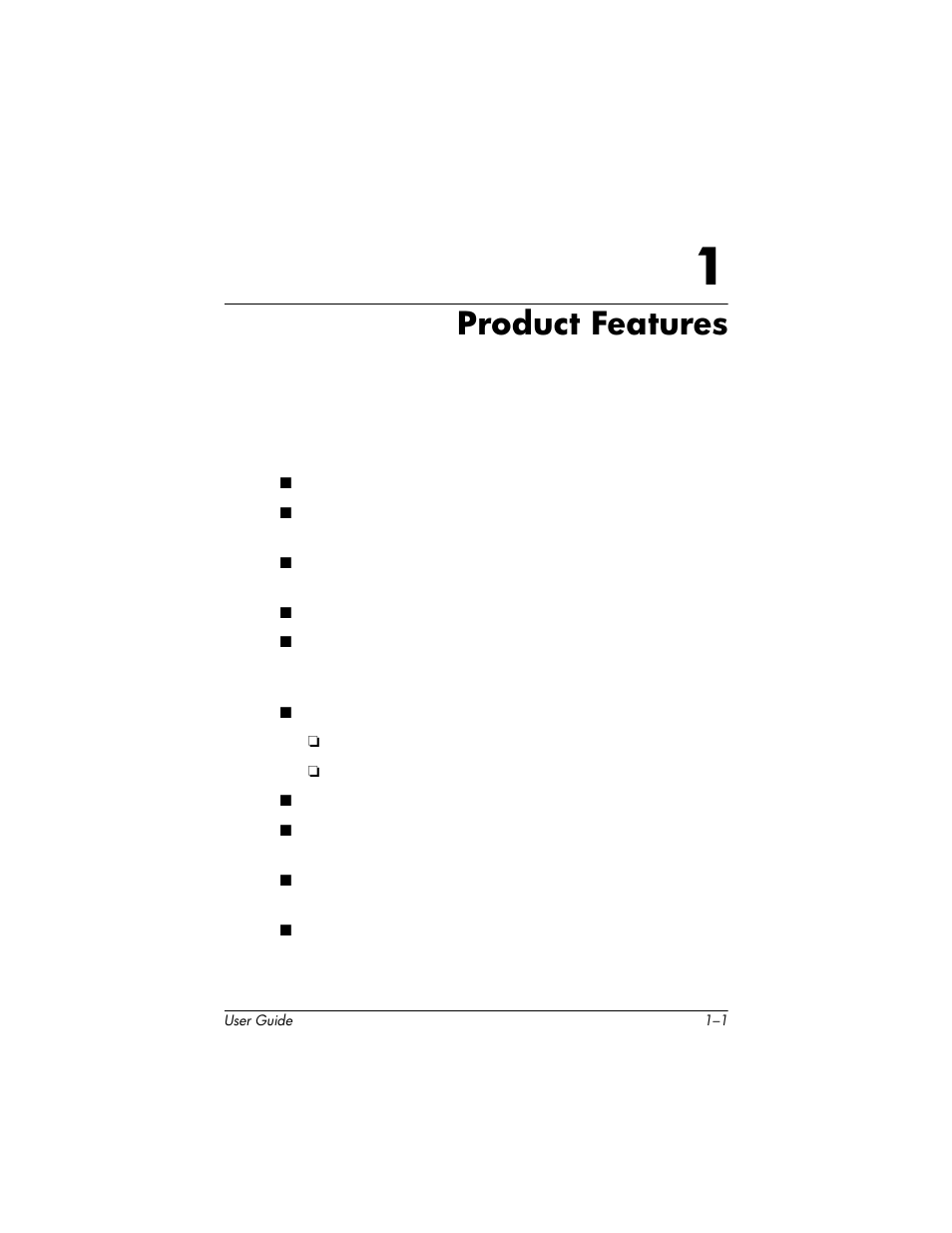 Product features, 1 product features | HP L1940T 19-inch LCD Monitor User Manual | Page 7 / 58