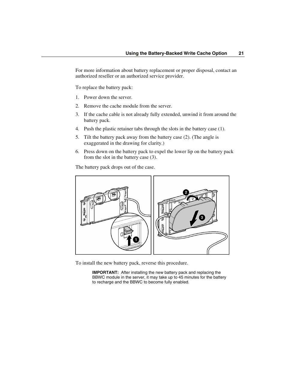 HP Smart Array 6i Controller and 128MB BBWC User Manual | Page 21 / 56