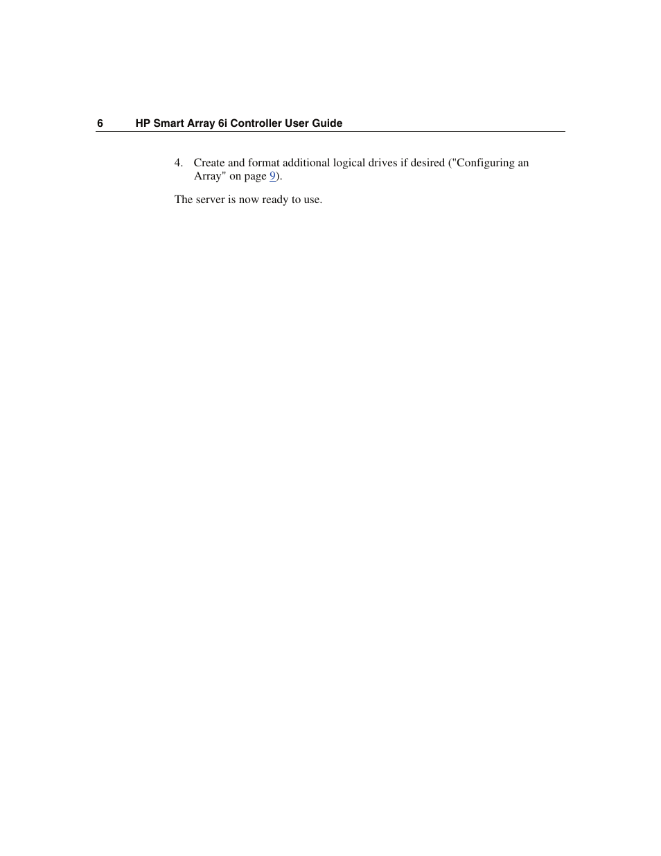 HP Smart Array 6i Controller and 128MB BBWC User Manual | Page 6 / 56