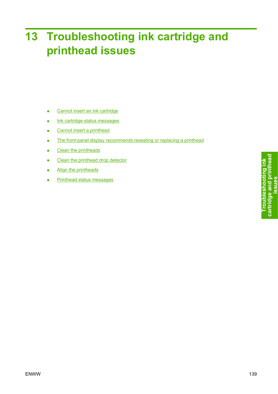 Troubleshooting ink cartridge and printhead issues | HP Designjet Z2100 Photo Printer series User Manual | Page 149 / 182