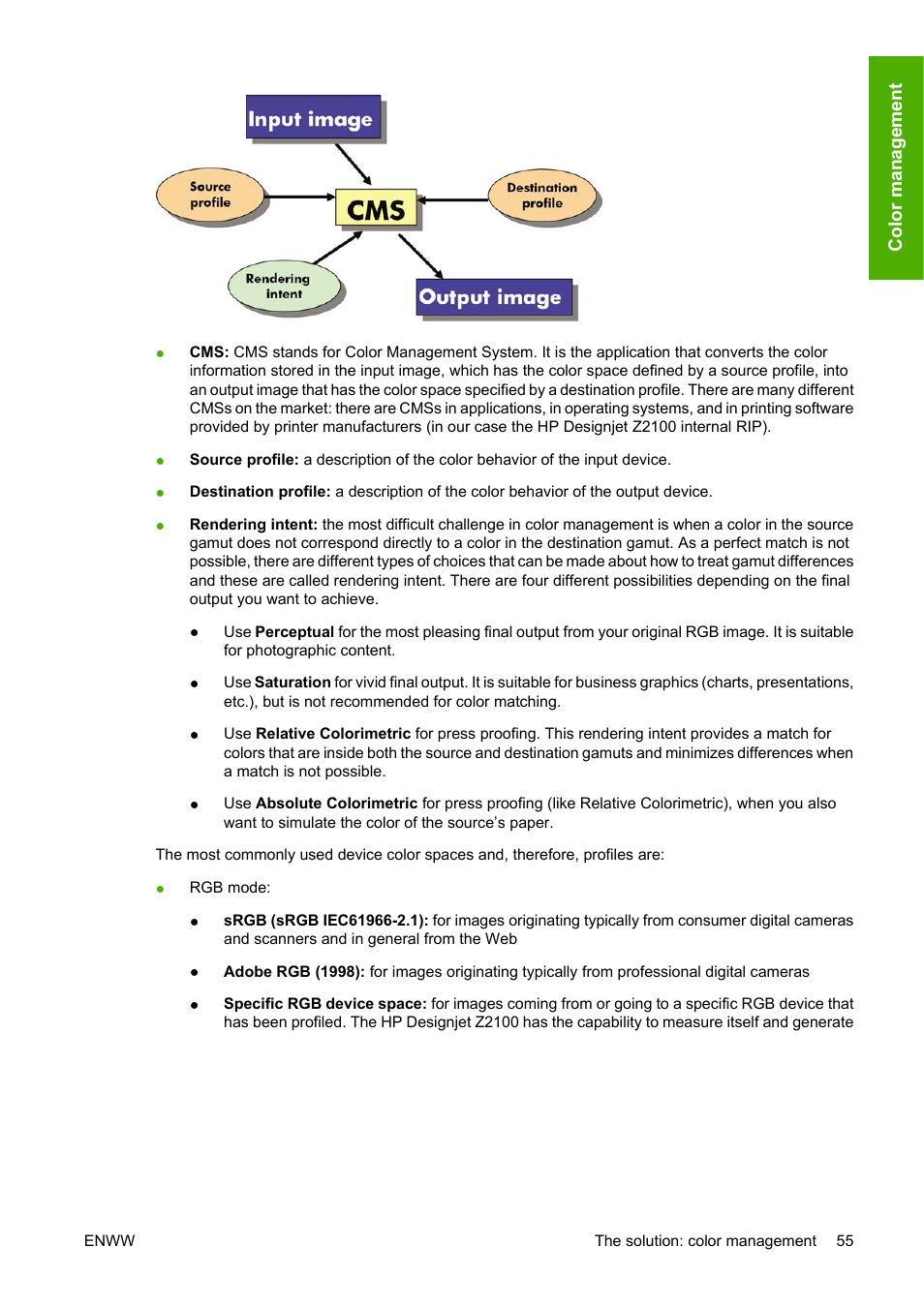 HP Designjet Z2100 Photo Printer series User Manual | Page 65 / 182