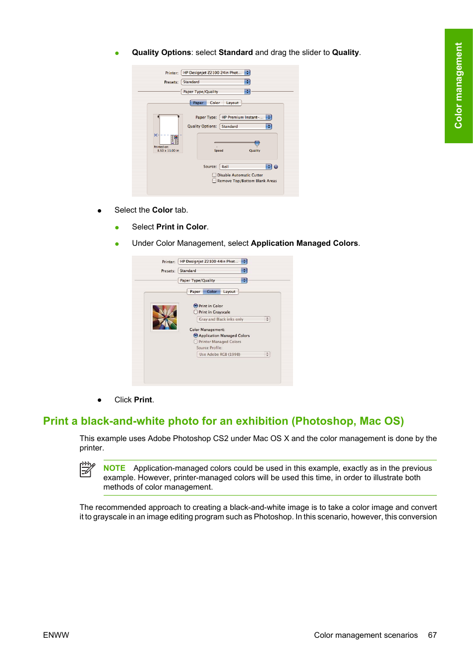 HP Designjet Z2100 Photo Printer series User Manual | Page 77 / 182