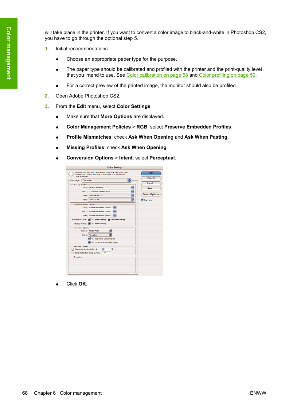 HP Designjet Z2100 Photo Printer series User Manual | Page 78 / 182