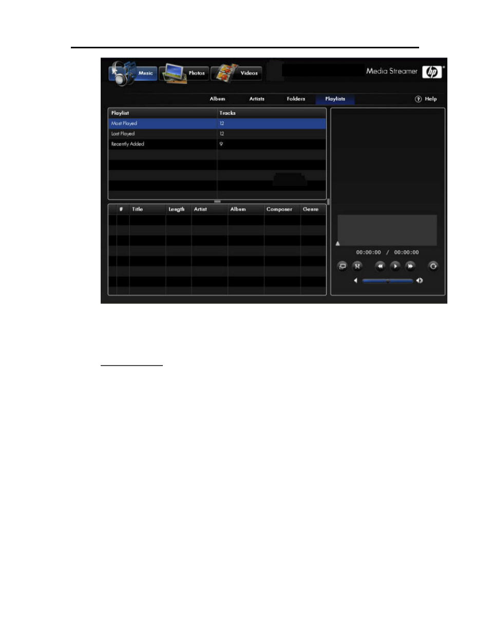 Media player | HP X500 Data Vault User Manual | Page 143 / 331
