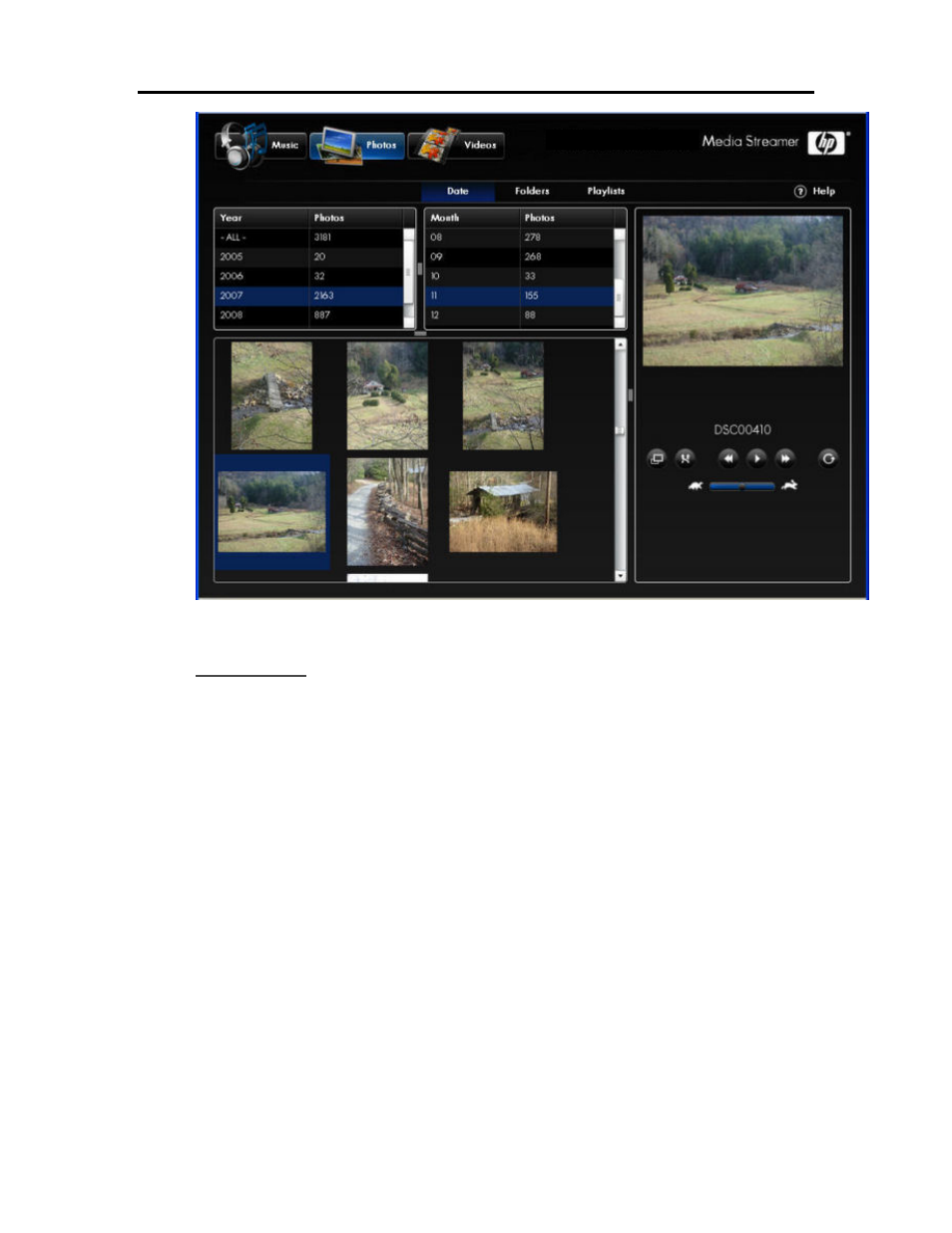 Folder view | HP X500 Data Vault User Manual | Page 146 / 331