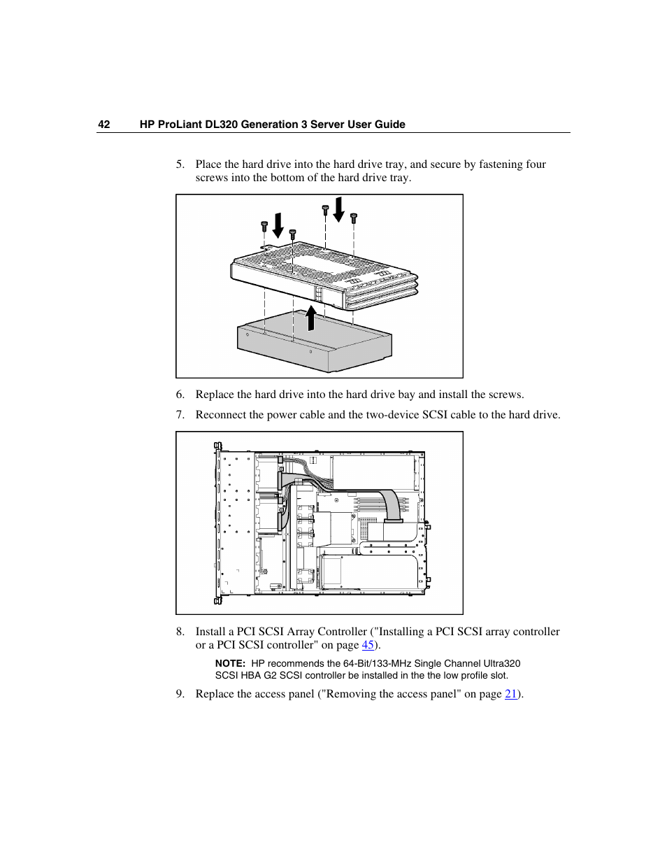 HP ProLiant DL320 G3 Server User Manual | Page 42 / 119