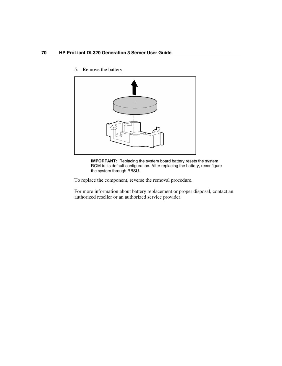 HP ProLiant DL320 G3 Server User Manual | Page 70 / 119