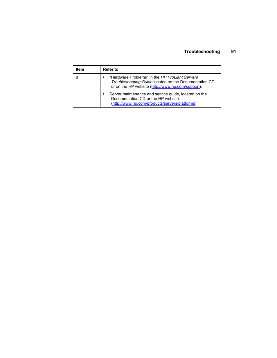 HP ProLiant DL320 G3 Server User Manual | Page 91 / 119