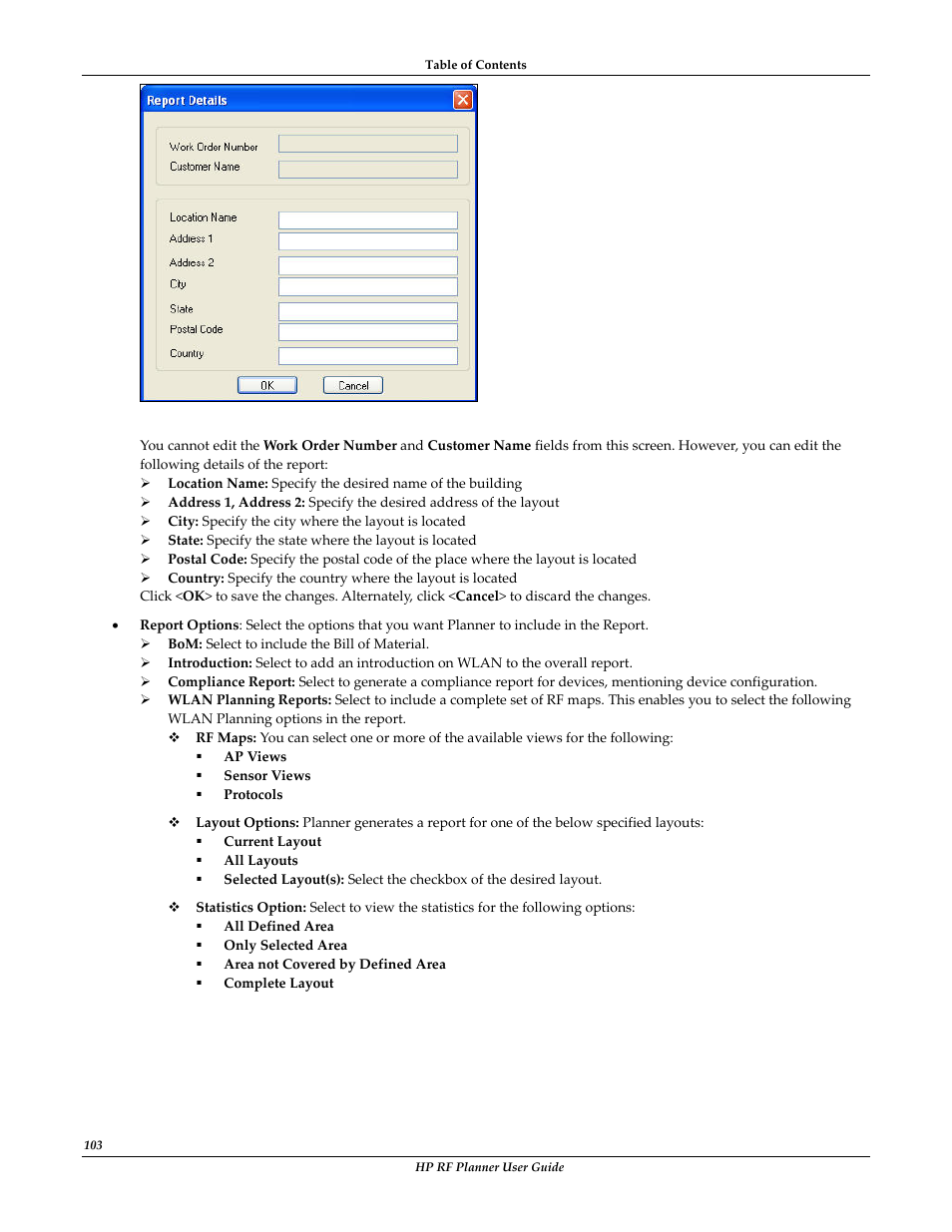 HP Radio Frequency Planner Software Series User Manual | Page 110 / 120