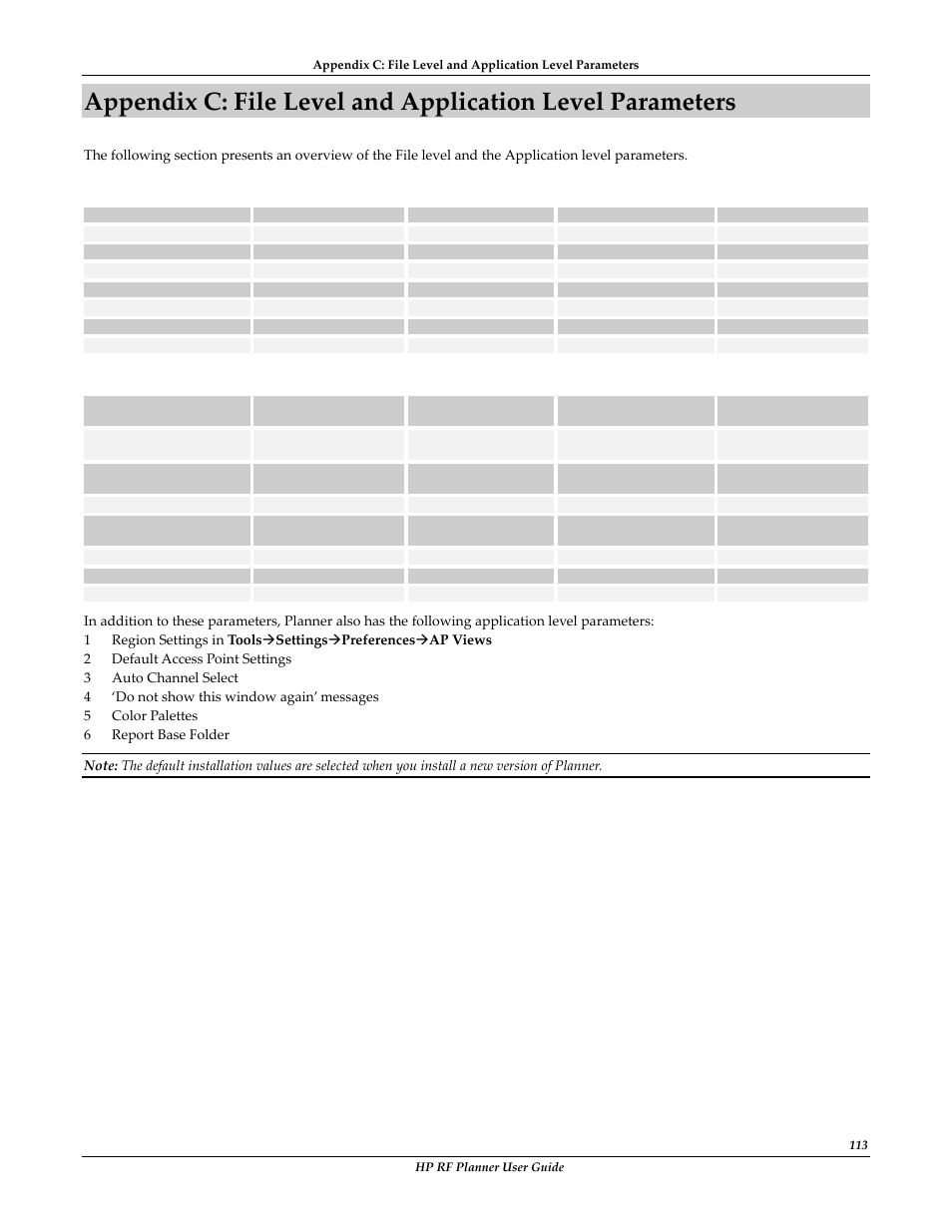 HP Radio Frequency Planner Software Series User Manual | Page 115 / 120