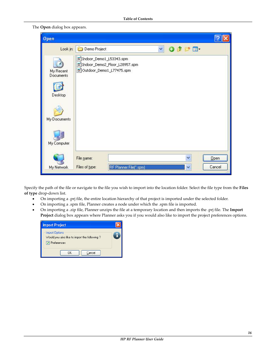 HP Radio Frequency Planner Software Series User Manual | Page 23 / 120