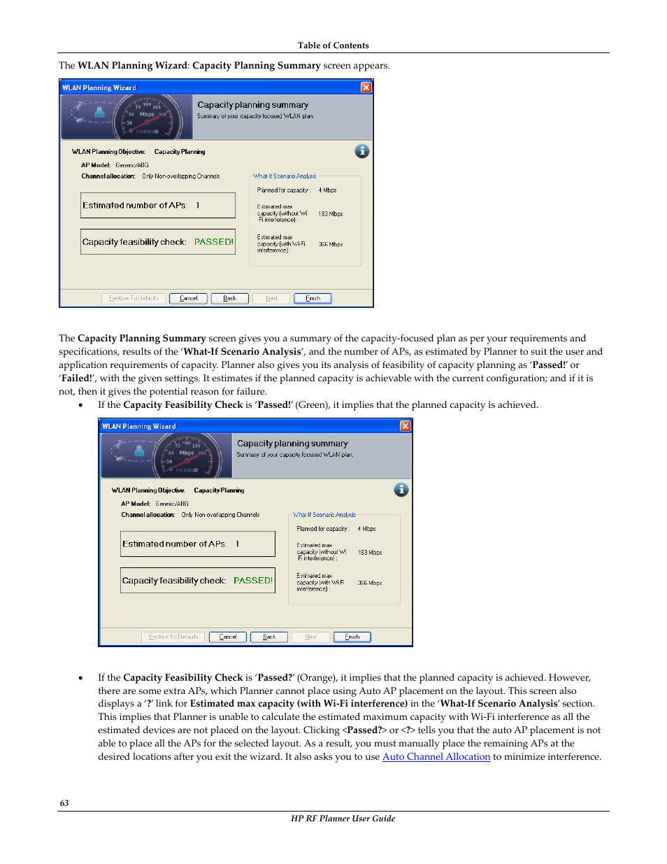 HP Radio Frequency Planner Software Series User Manual | Page 70 / 120