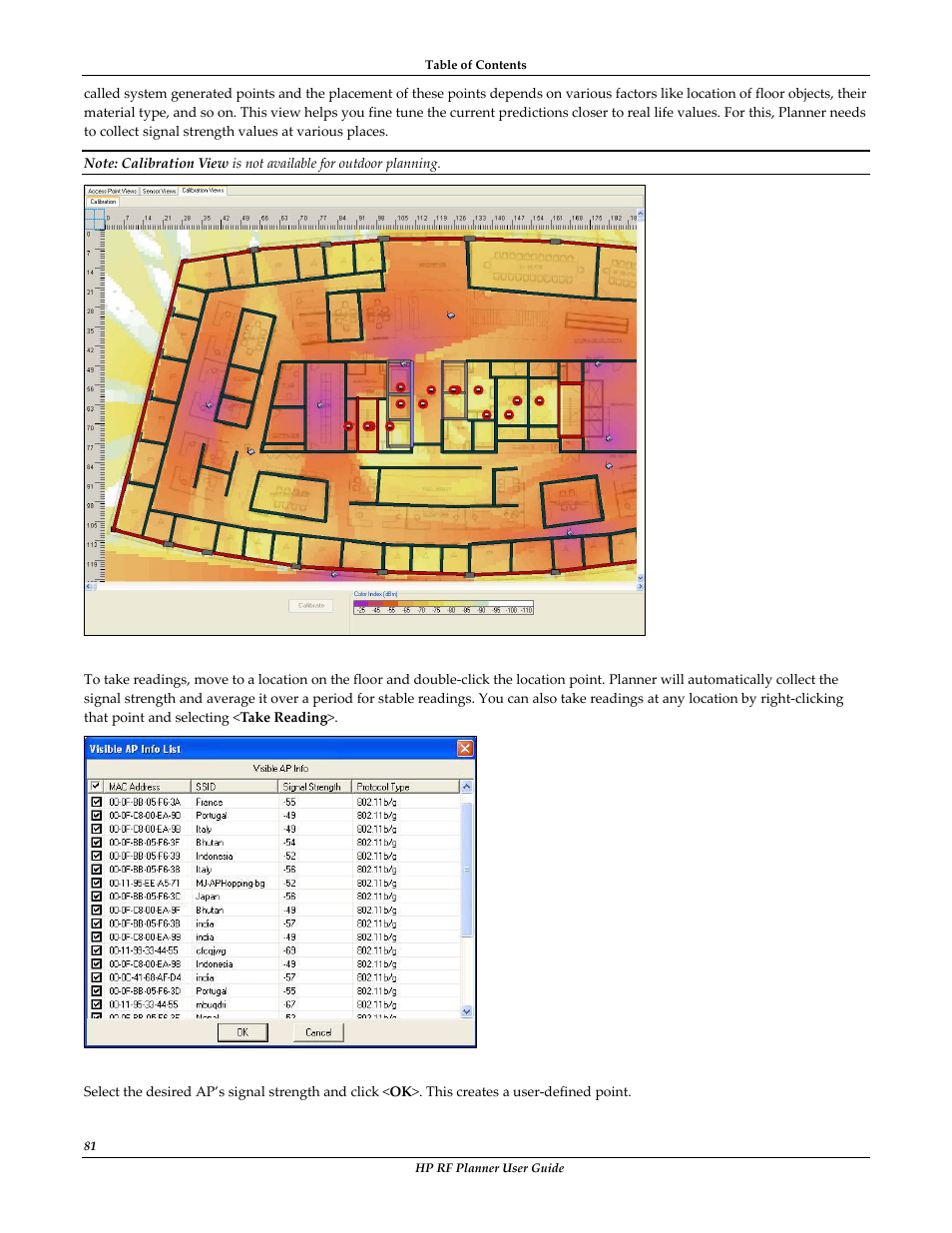 HP Radio Frequency Planner Software Series User Manual | Page 88 / 120