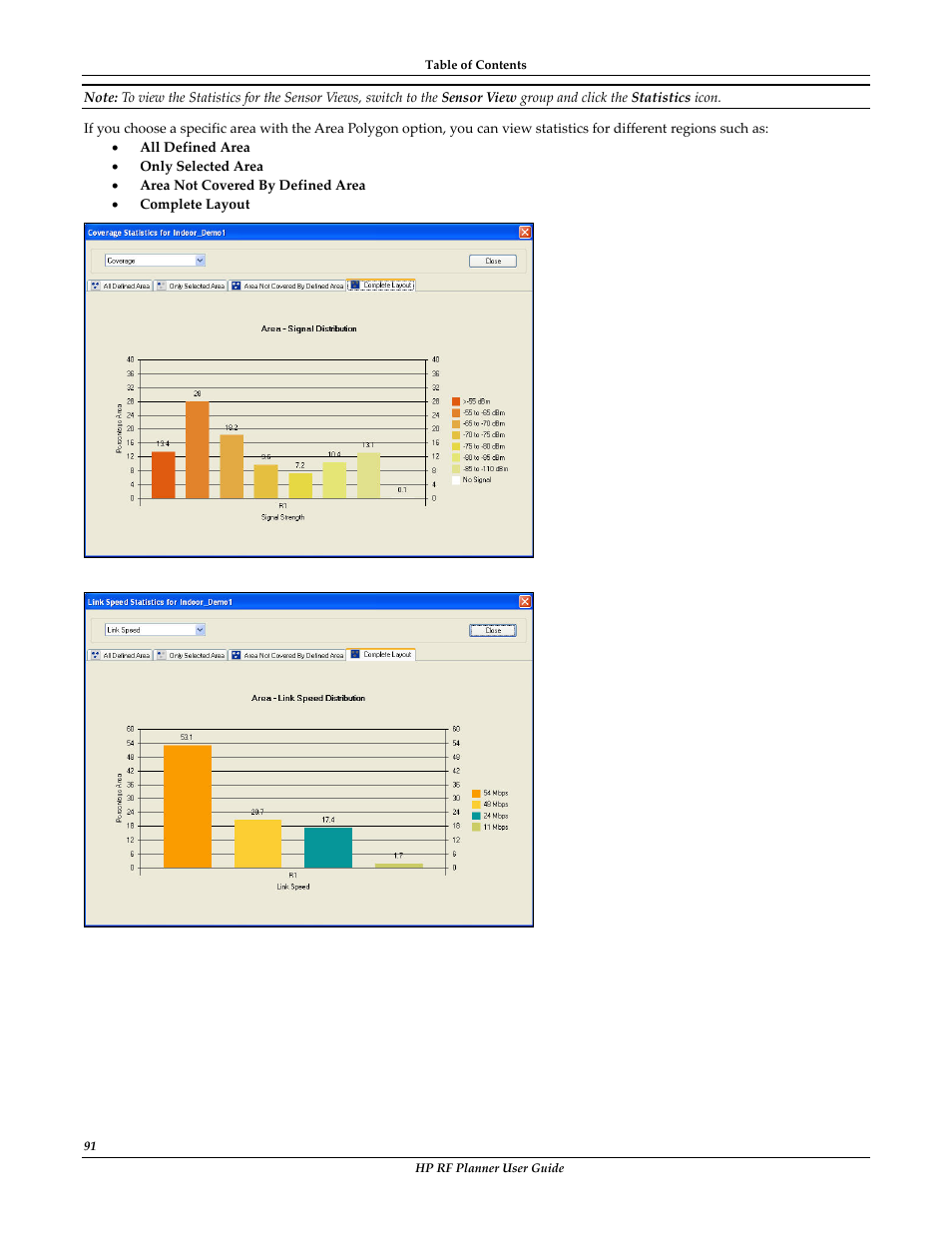 HP Radio Frequency Planner Software Series User Manual | Page 98 / 120