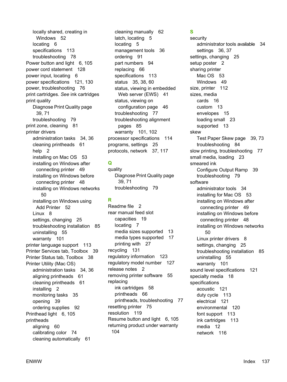 HP Officejet Pro K850dn Printer User Manual | Page 145 / 150