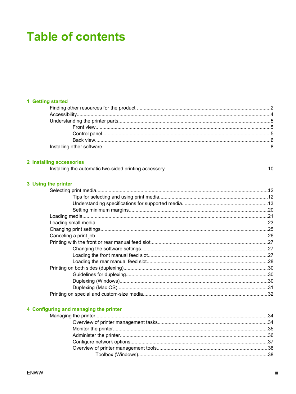 HP Officejet Pro K850dn Printer User Manual | Page 5 / 150