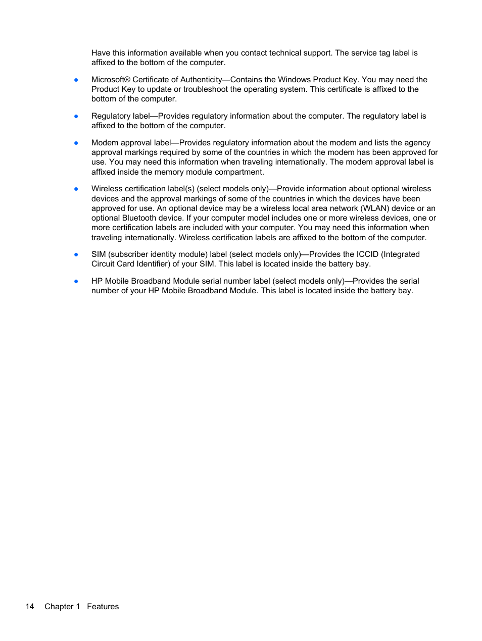HP EliteBook 2740p Tablet-PC User Manual | Page 26 / 179