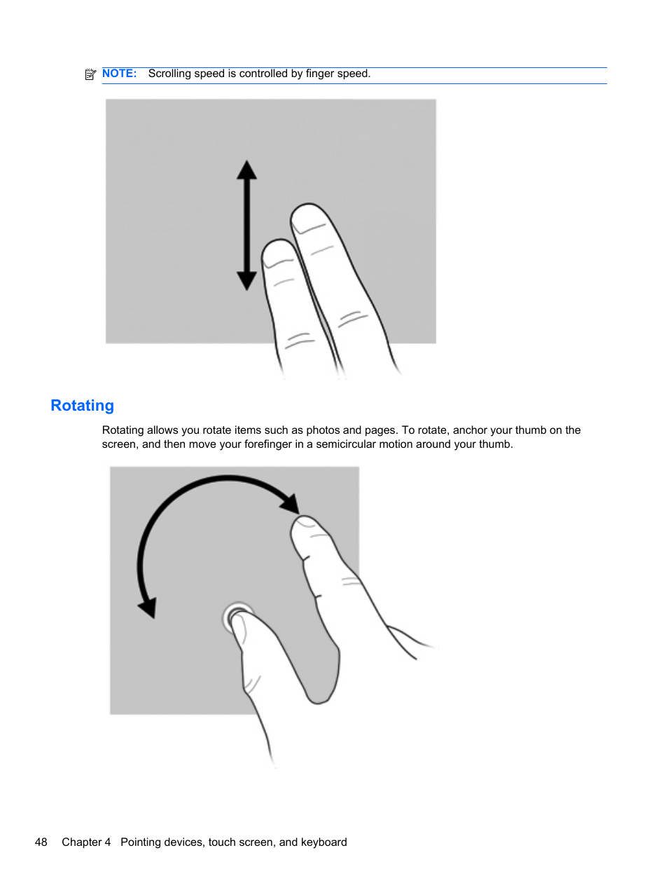 Rotating | HP EliteBook 2740p Tablet-PC User Manual | Page 60 / 179