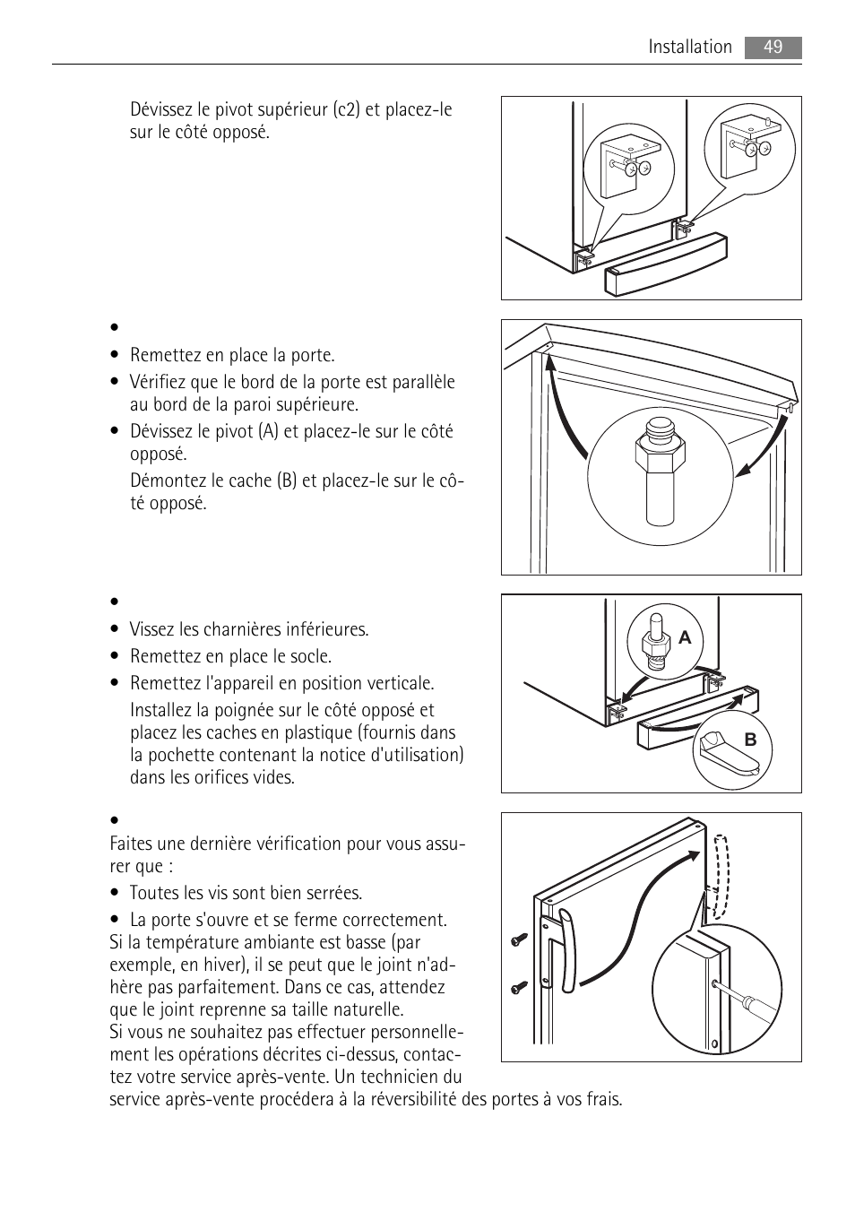 AEG A42200GSW0 User Manual | Page 49 / 68