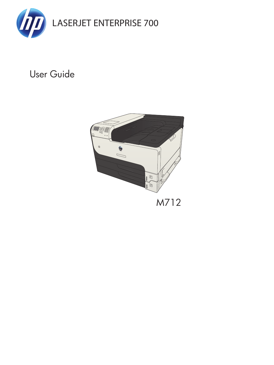 HP LaserJet Enterprise 700 Printer M712 series User Manual | 186 pages