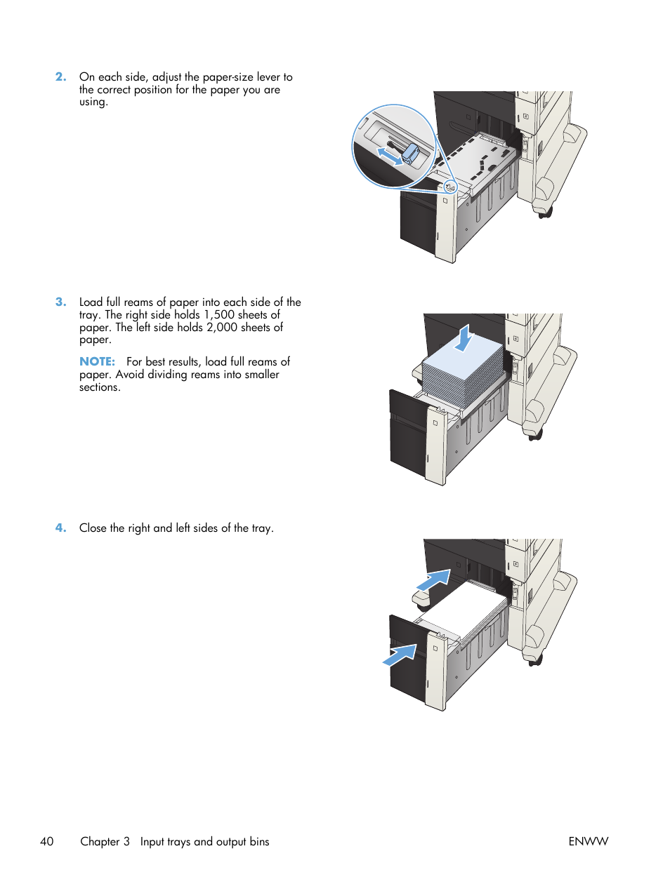 HP LaserJet Enterprise 700 Printer M712 series User Manual | Page 50 / 186