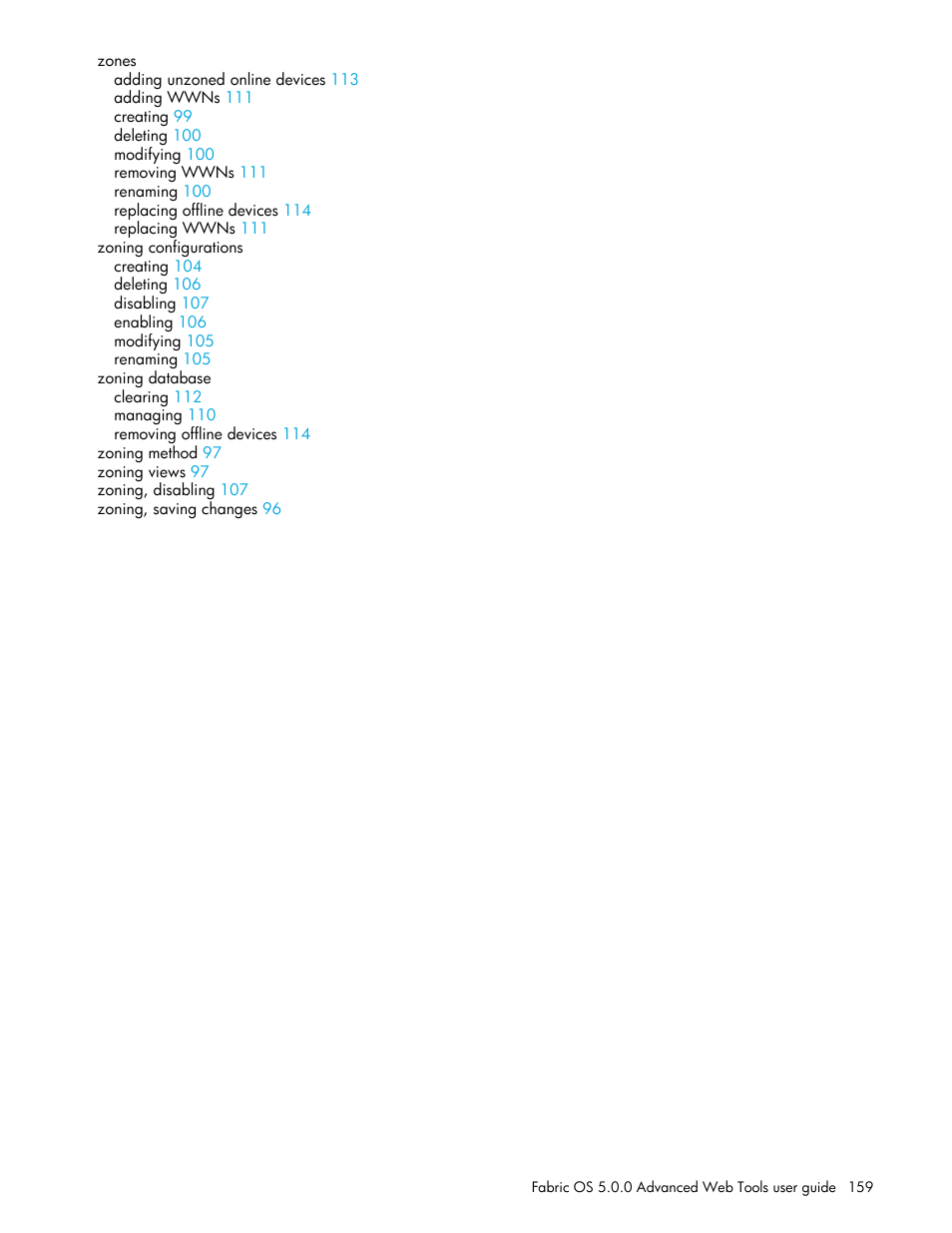 HP Brocade 4Gb SAN Switch for HP BladeSystem c-Class User Manual | Page 159 / 160