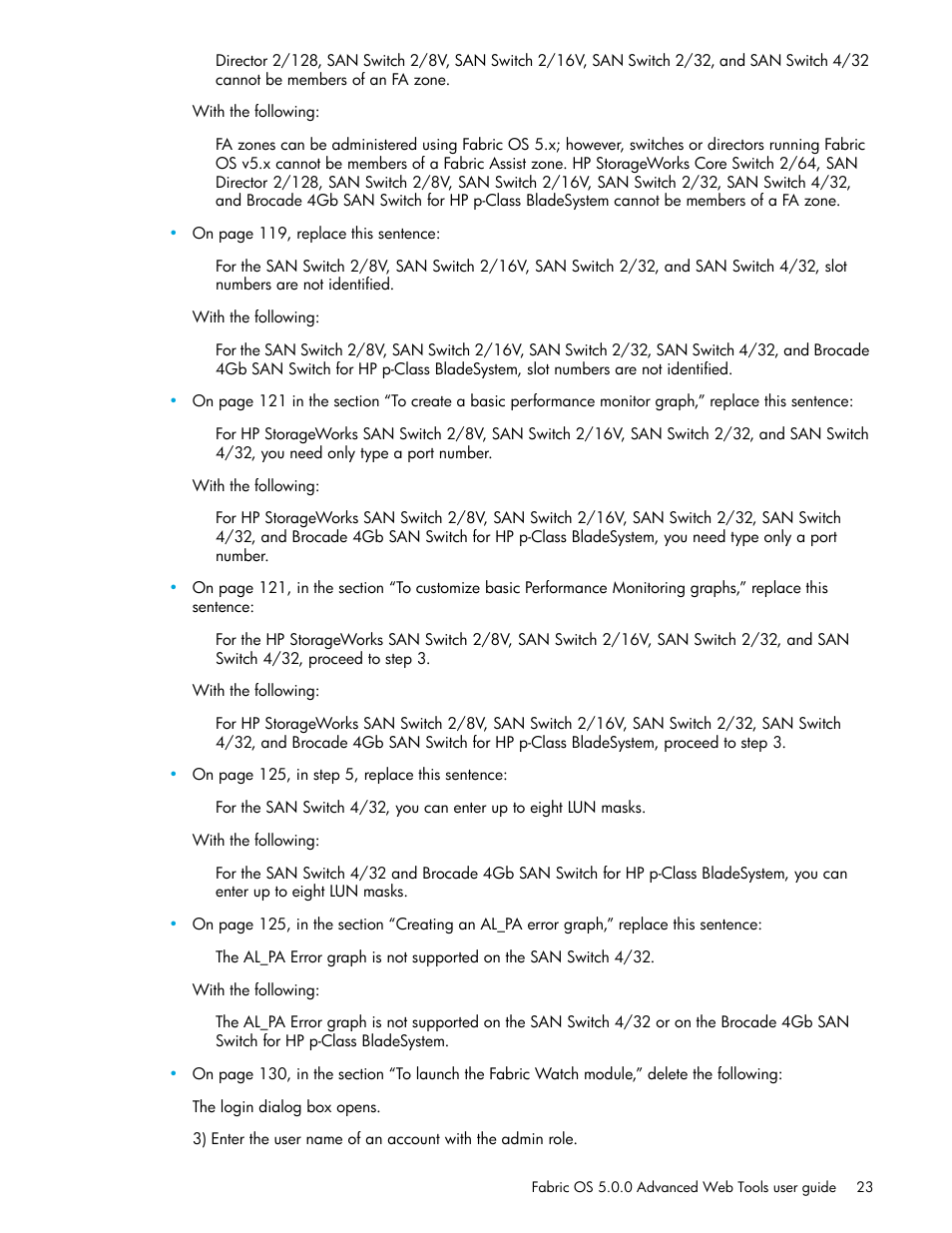 HP Brocade 4Gb SAN Switch for HP BladeSystem c-Class User Manual | Page 23 / 160