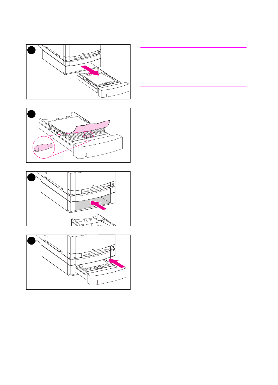 Clearing jams in the optional tray 3 area | HP Color LaserJet 4500 Printer series User Manual | Page 142 / 220