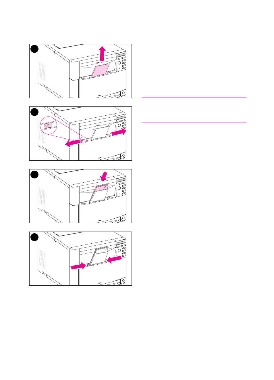 Loading envelopes into tray 1 | HP Color LaserJet 4500 Printer series User Manual | Page 61 / 220