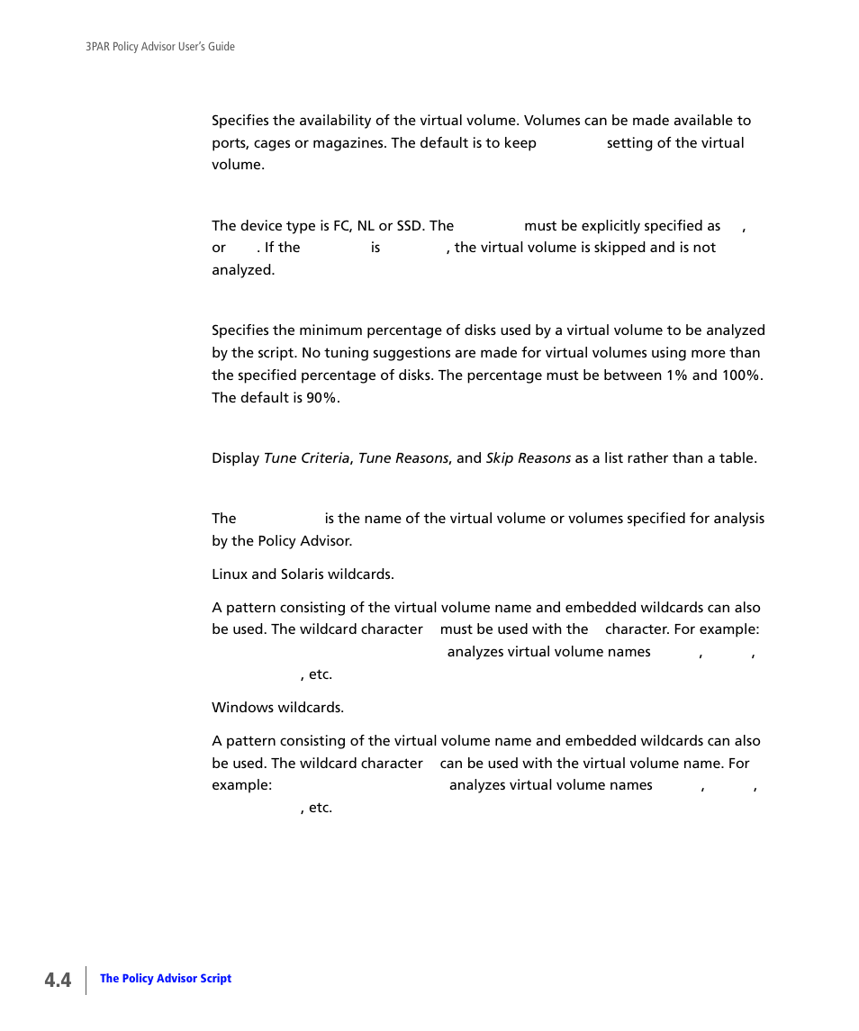 HP 3PAR Policy Manager Software User Manual | Page 20 / 46