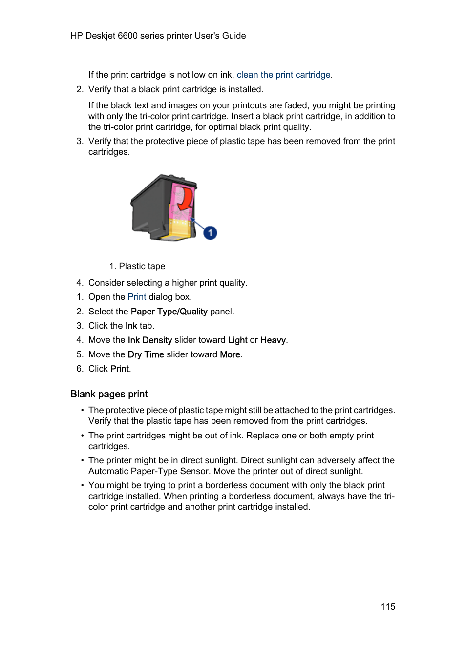 HP Deskjet 6620 Color Inkjet Printer User Manual | Page 115 / 157