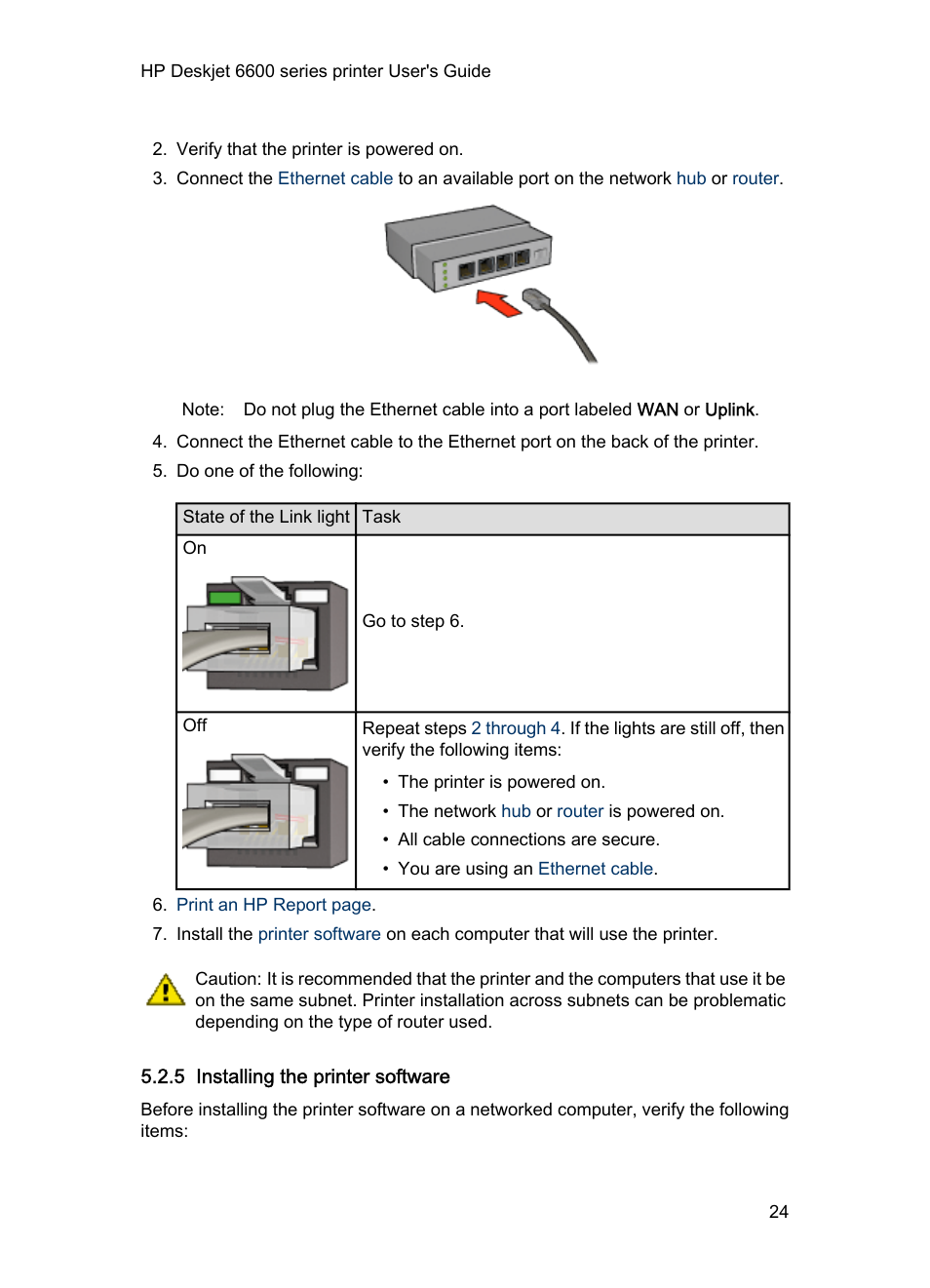 5 installing the printer software, Installing the printer software | HP Deskjet 6620 Color Inkjet Printer User Manual | Page 24 / 157