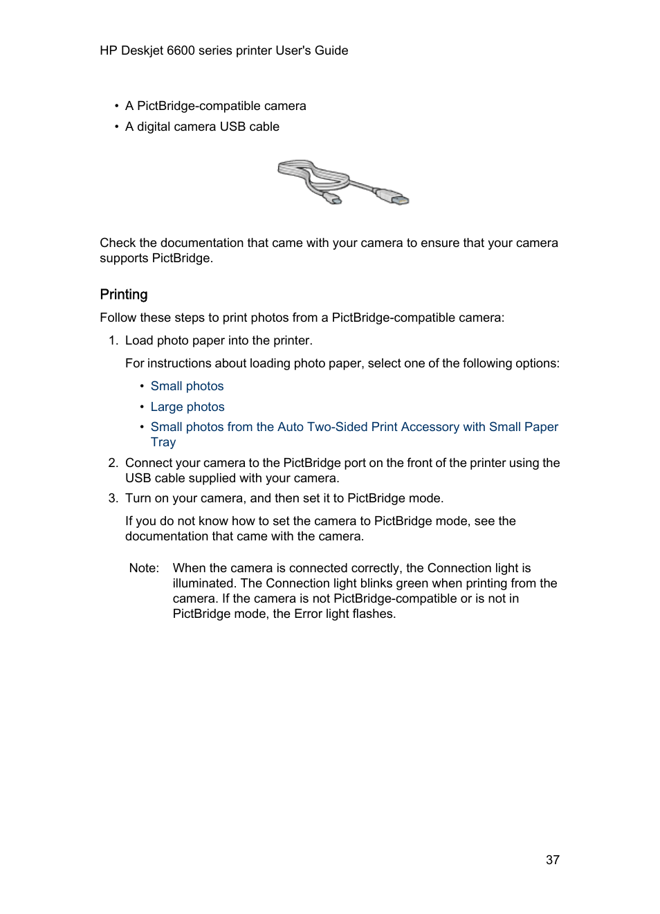 Printing | HP Deskjet 6620 Color Inkjet Printer User Manual | Page 37 / 157