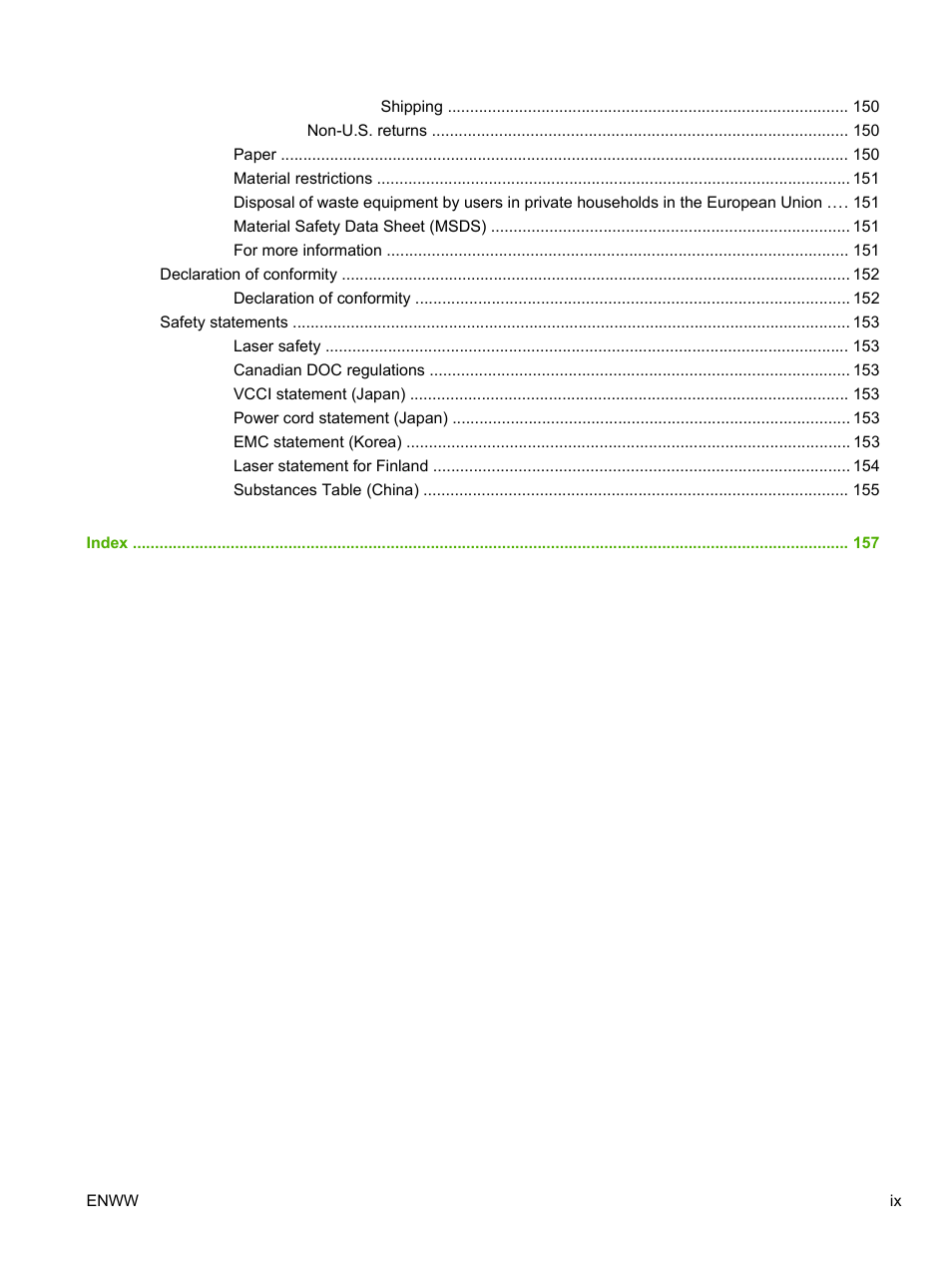 HP LaserJet P2055dn User Manual | Page 11 / 176